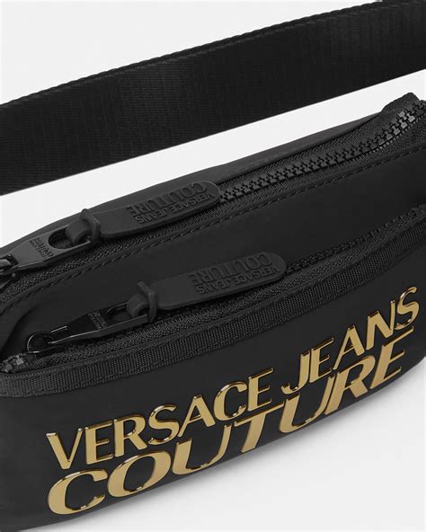 marsupio uomo versace jeans|Marsupio Logo Couture Nero,Oro .